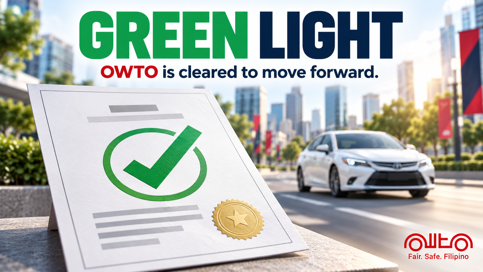 LTFRB green light approval order for OWTO iPara Technologies